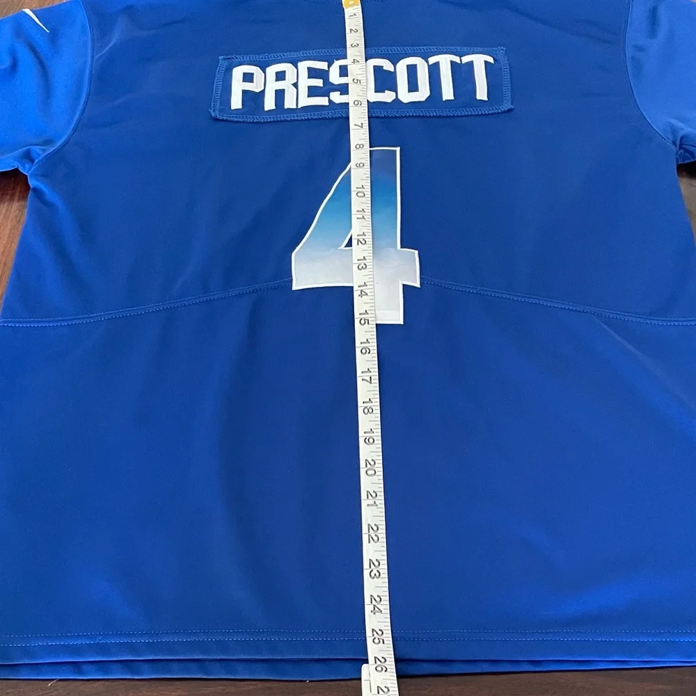 Nike Dallas Cowboys Dak Prescott Royal Blue 2018 Pro Bowl #4 Jersey Youth XL